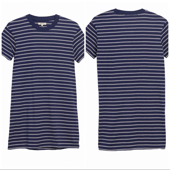 Madewell NWT Tina T-Shirt Dress Stripe - Picture 2 of 3